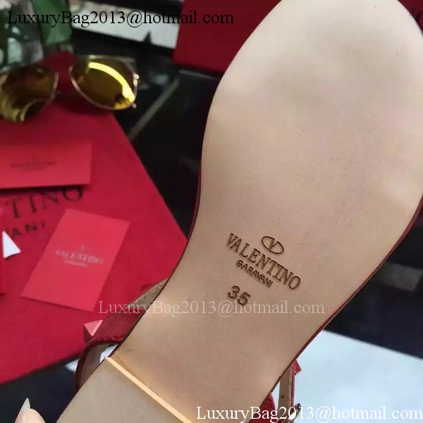 Valentino Leather Sandal VT843 Red