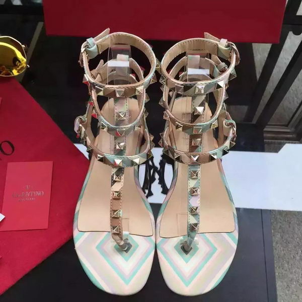 Valentino Leather Sandal VT849 Green