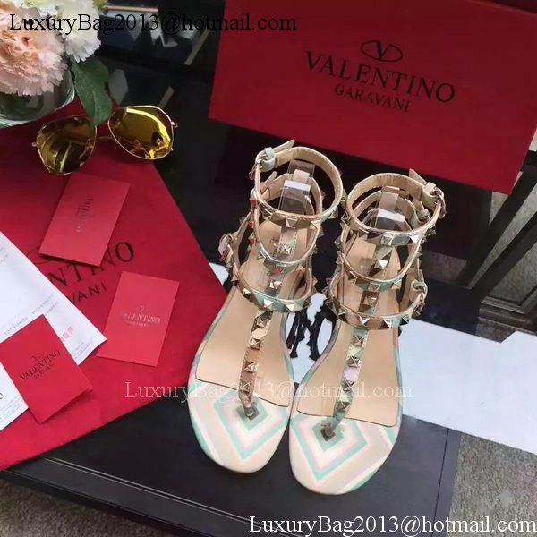 Valentino Leather Sandal VT849 Green