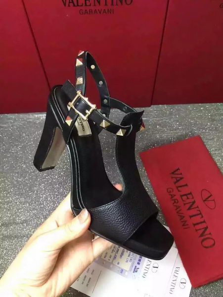 Valentino Leather Sandal VT856 Black