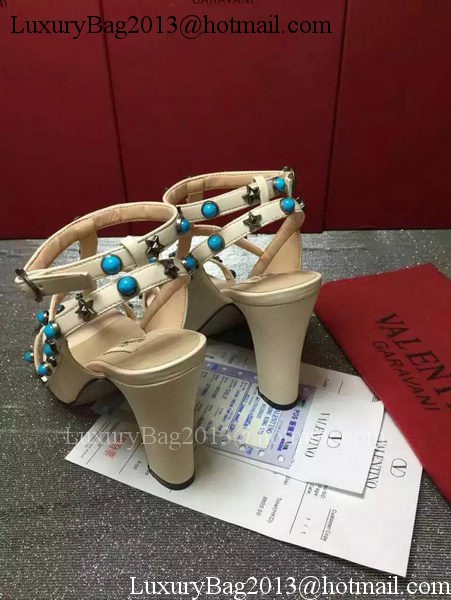 Valentino Leather Sandal VT858 Apricot