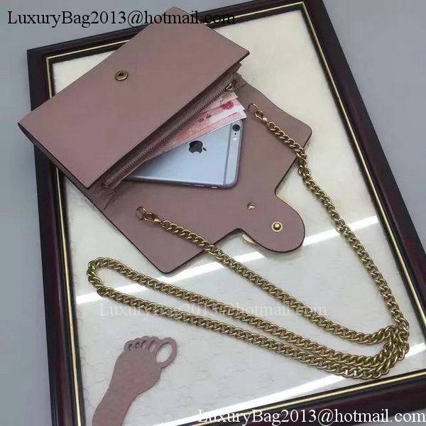 Gucci GG Marmont Leather mini Chain Bag 401232 Grey