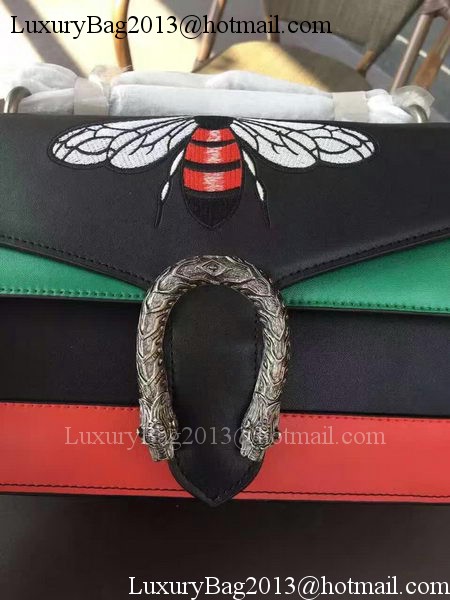 Gucci mini Dionysus Shoulder Bag 400249B Black&Red&Green