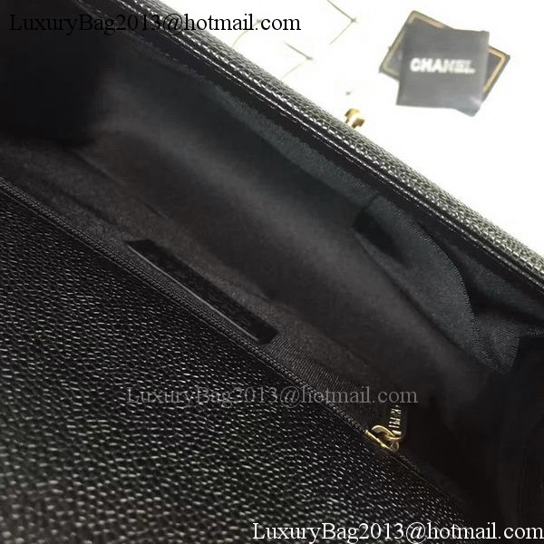 Boy Chanel Flap Bags Original Black Cannage Pattern A67088 Gold