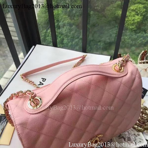 Chanel Classic Flap Bag Original Cannage Pattern A24604 Pink