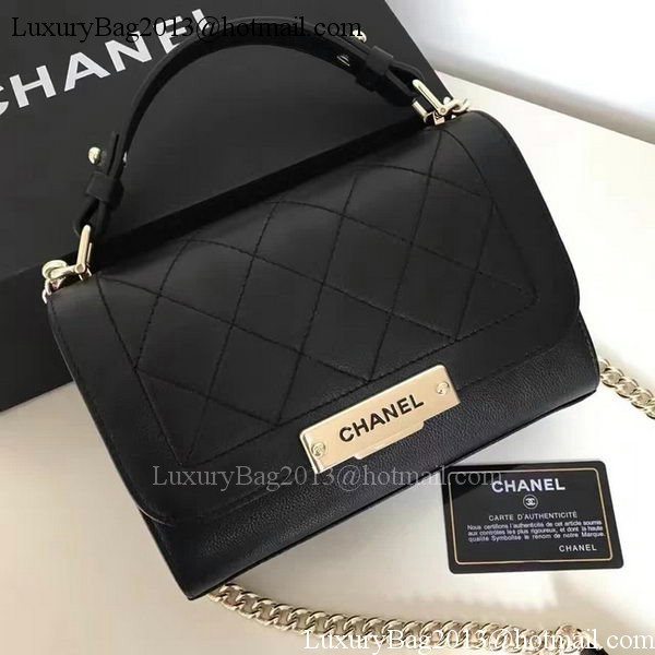 Chanel Flap Shoulder Bag Original Leather A24600 Black