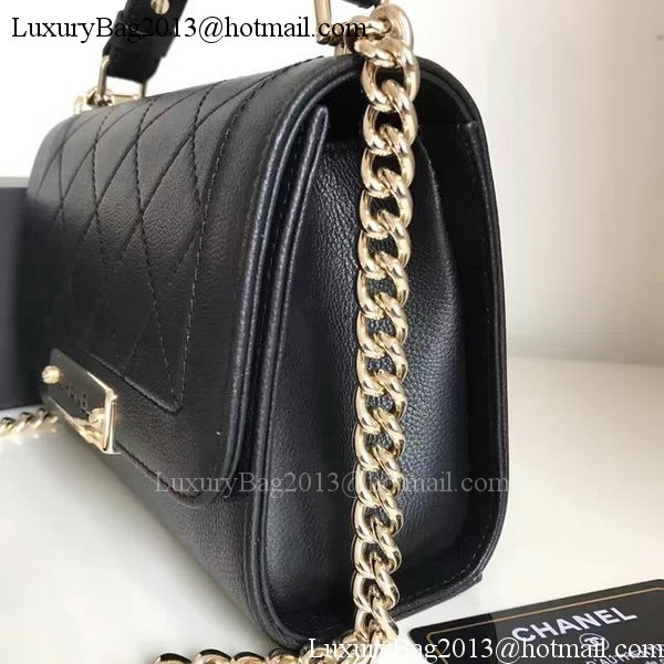 Chanel Flap Shoulder Bag Original Leather A24600 Black