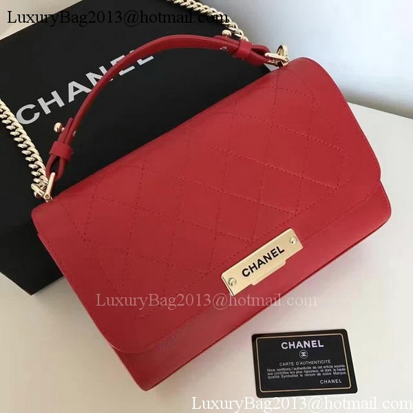 Chanel Flap Shoulder Bag Original Leather A24600 Red