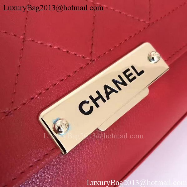 Chanel Flap Shoulder Bag Original Leather A24600 Red