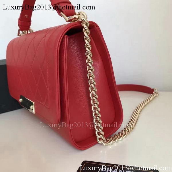 Chanel Flap Shoulder Bag Original Leather A24600 Red