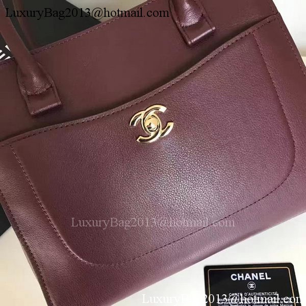 Chanel Tote Bag Original Sheepskin Leather A24601 Wine