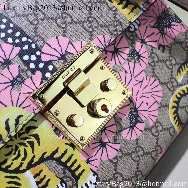 Gucci Padlock Gucci Bengal Top Handle Bag 453188 Pink