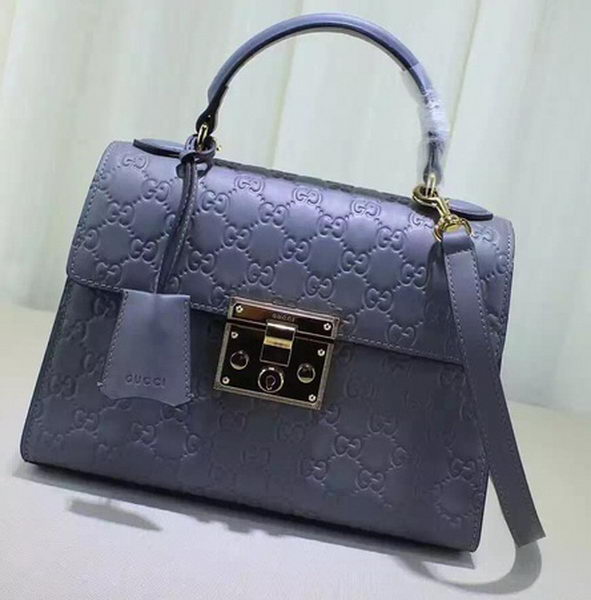 Gucci Padlock Gucci Signature Top Handle Bag 453188 Purple