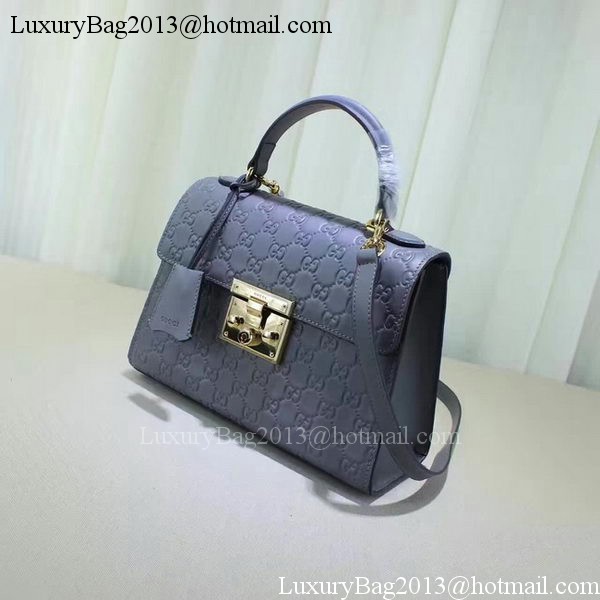 Gucci Padlock Gucci Signature Top Handle Bag 453188 Purple