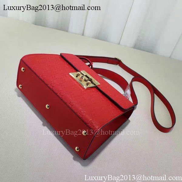 Gucci Padlock Gucci Signature Top Handle Bag 453188 Red