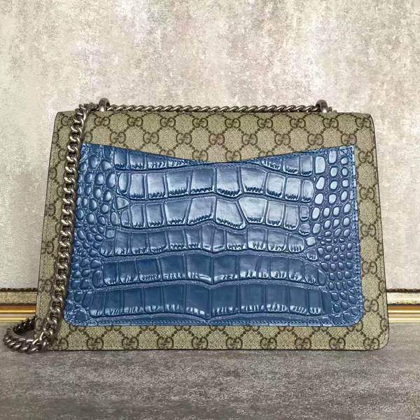 Gucci Dionysus GG Supreme Canvas Shoulder Bag 4003348 Blue