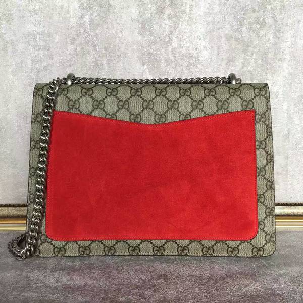 Gucci Dionysus GG Supreme Canvas Shoulder Bag 4003348 Red