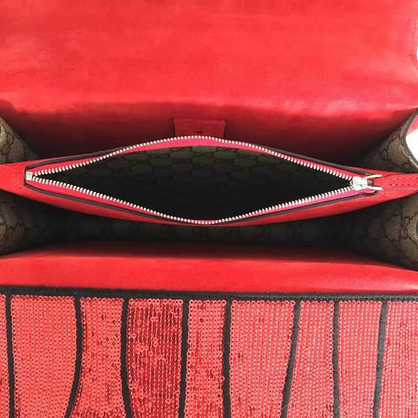 Gucci Dionysus GG Supreme Canvas Shoulder Bag 4003348 Red