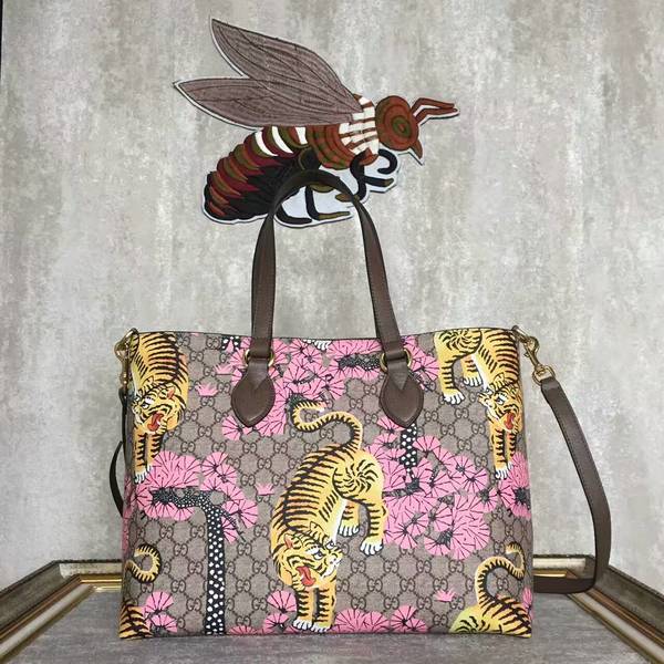 Gucci GG Canvas Tote Bags Tiger Prints 453705