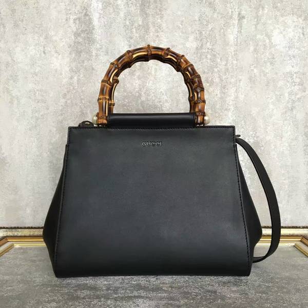 Gucci Nymphea Mini Top Handle Bag Cowhide Leather 453767 Black