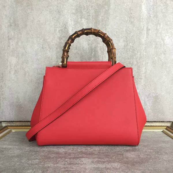 Gucci Nymphea Mini Top Handle Bag Cowhide Leather 453767 Red