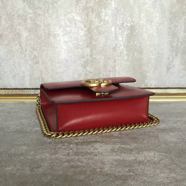 Gucci GG Original Marmont Leather Shoulder Bag 431384A Red