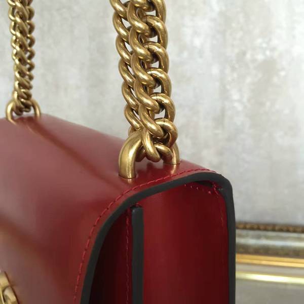 Gucci GG Original Marmont Leather Shoulder Bag 431384A Red