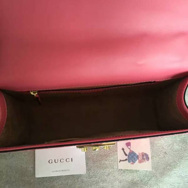 Gucci Padlock Series Gucci Signature Shoulder Bag 409486 Pink