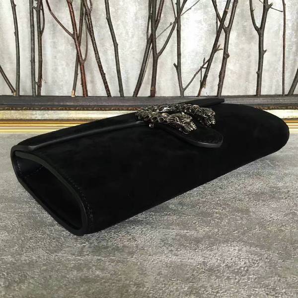 Gucci Dionysus Suede Leather Clutches 415160 Black