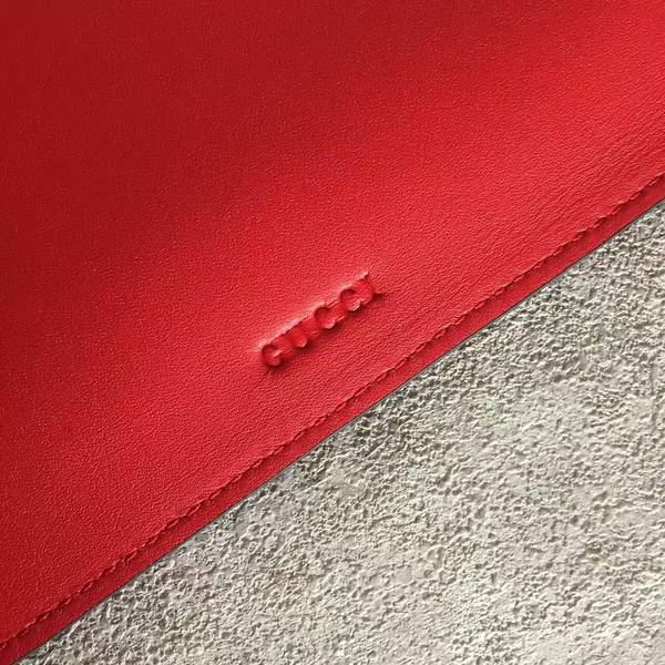 Gucci Diamond Clutches 445597 Red