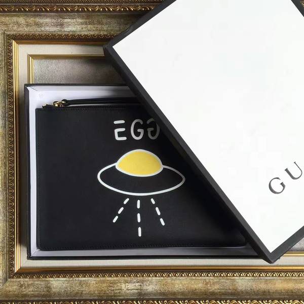 Gucci UFO Clutches 445597 Black