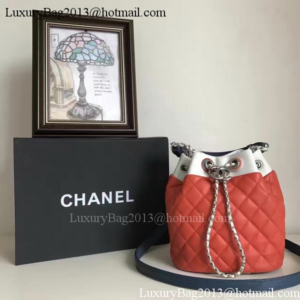 Chanel Hobo Bag Original Sheepskin Leather A95182 Red