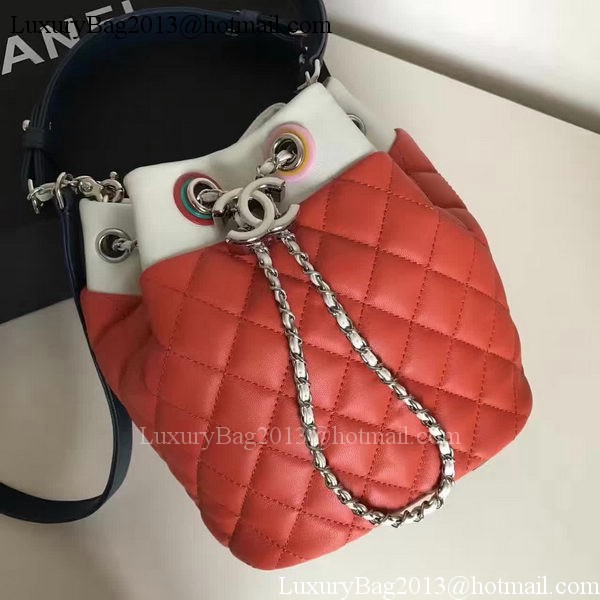 Chanel Hobo Bag Original Sheepskin Leather A95182 Red