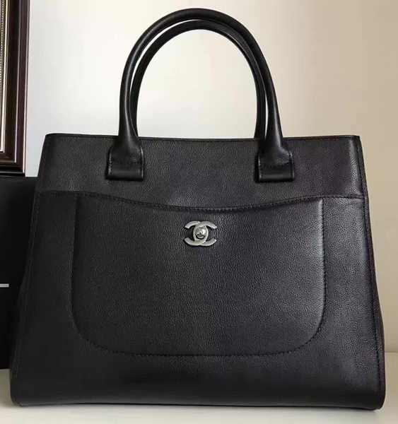 Chanel Tote Bag Original Sheepskin Leather A35890 Black