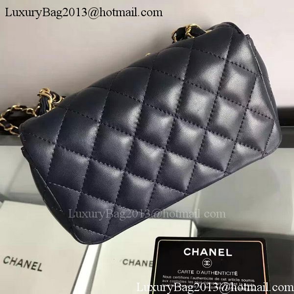 Chanel mini Classic Flap Bag Original Sheepskin A1116E Black