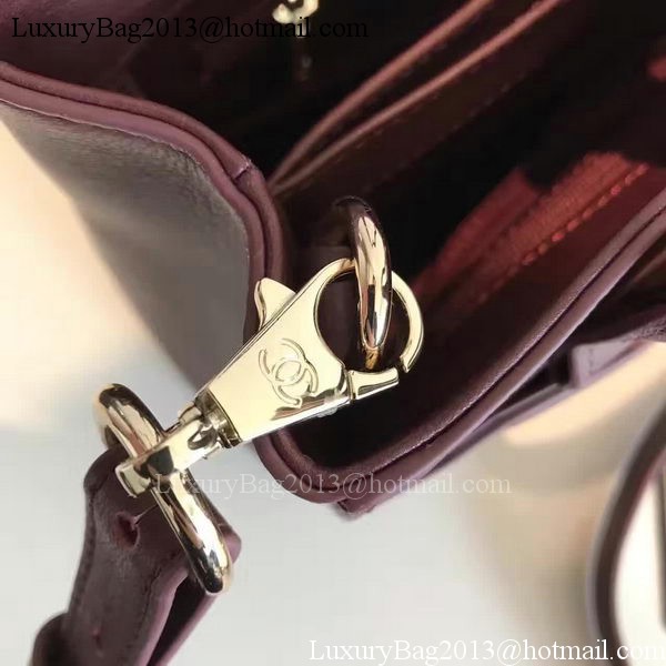 Chanel Tote Bag Original Leather A66309 Wine