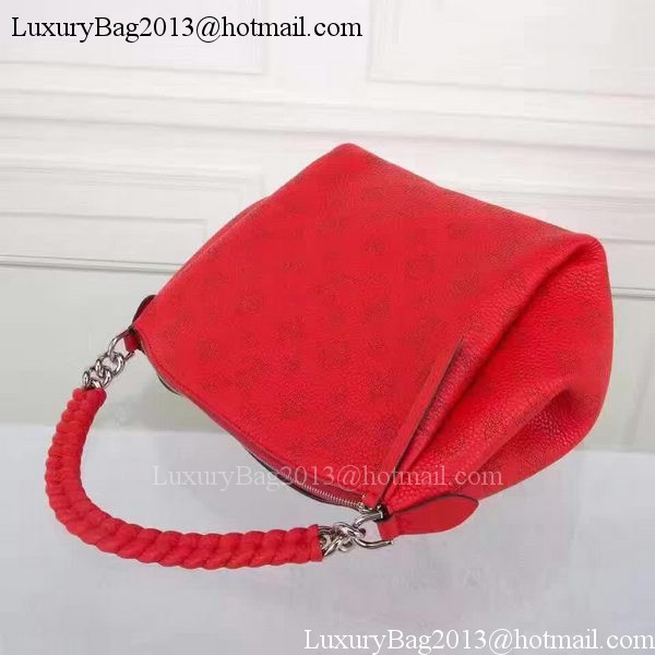 Louis Vuitton Mahina Leather BABYLONE CHAIN BB Bag M51223 Red