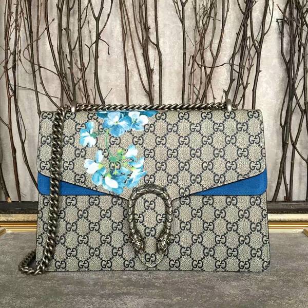 Gucci Dionysus GG Canvas Shoulder Bag 403348 Blue