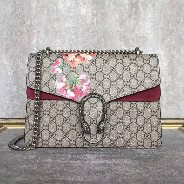 Gucci Dionysus GG Canvas Shoulder Bag 403348 Wine