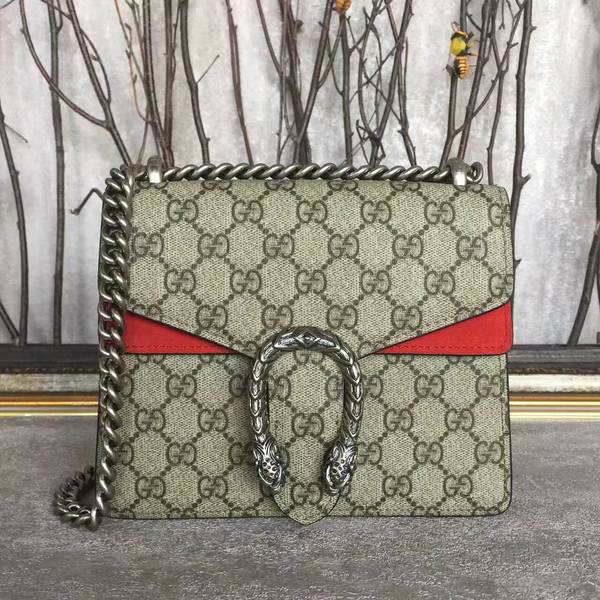 Gucci Mini Dionysus GG Canvas Shoulder Bag 421970 Red