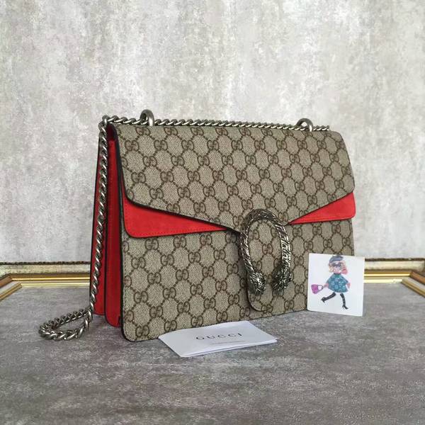 Gucci Dionysus GG Canvas Shoulder Bag 403348 Red