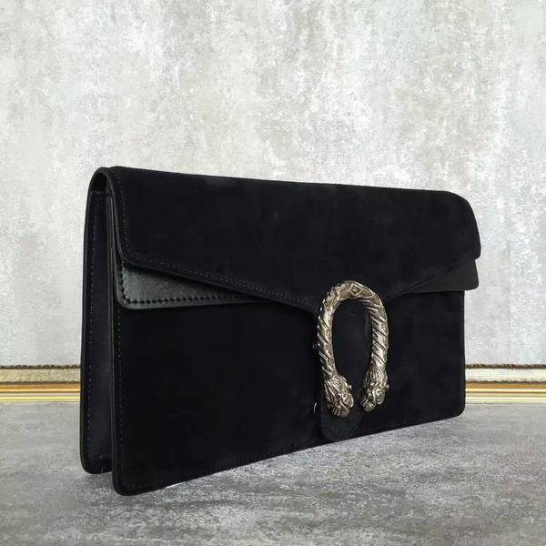 Gucci Dionysus Suede Leather Clutches 415155 Black