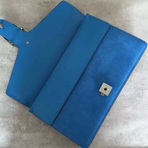 Gucci Dionysus Suede Leather Clutches 415155 Blue