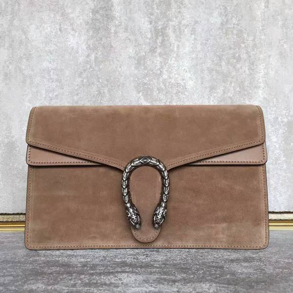 Gucci Dionysus Suede Leather Clutches 415155 Camel