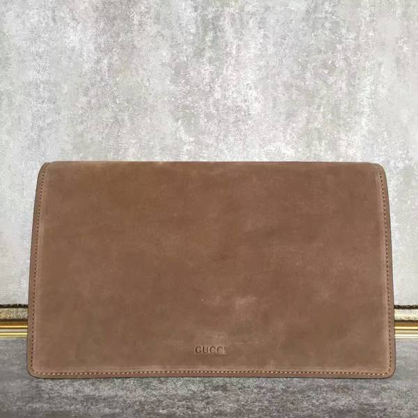 Gucci Dionysus Suede Leather Clutches 415155 Camel