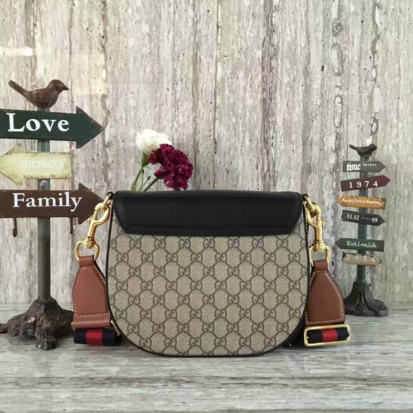 Gucci GG Canvas Shoulder Bag 453189 Black&Brown