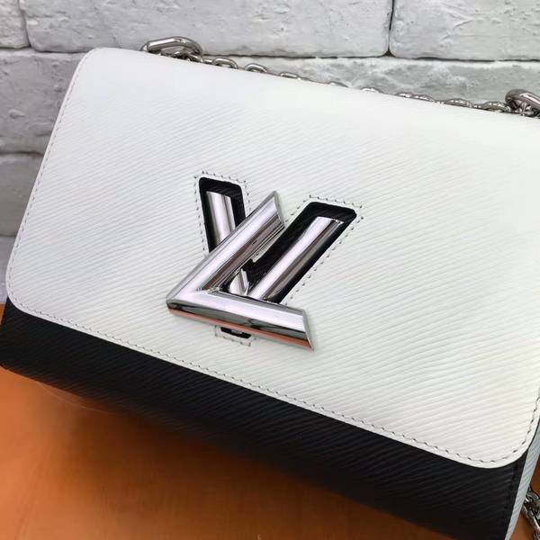 Louis Vuitton TWIST EPI Leather Bag 50271 White&Black