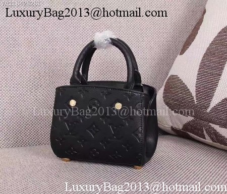 Louis Vuitton Monogram Empreinte NANO MONTAIGNE Bag M50865 Black