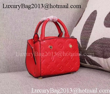 Louis Vuitton Monogram Empreinte NANO MONTAIGNE Bag M50865 Red