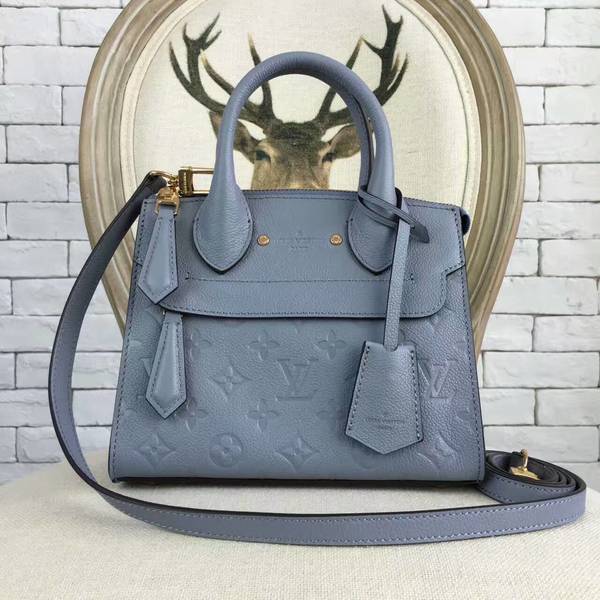 Louis Vuitton Monogram Empreinte PONT NEUF Bag M41755A Blue